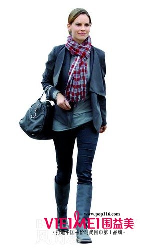 灰色超时髦厚围巾，百搭每件精美服装哦！,最新服装图片-围益美商城