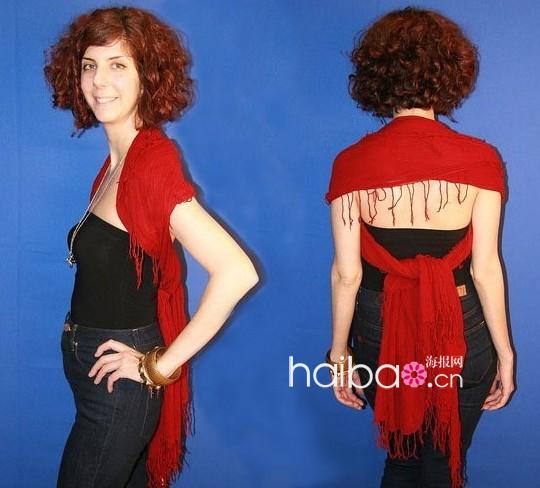 围巾系法DIY,最新服装图片-围益美商城