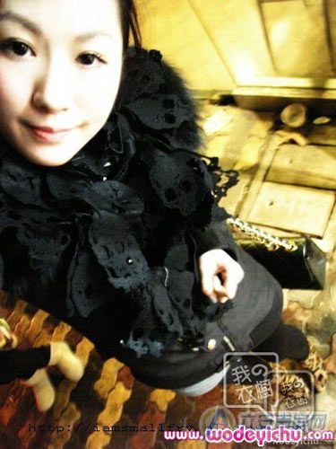 Undercover骷髅围巾，时尚潮爆