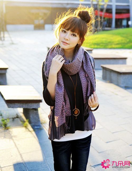 回忆学院风MM围巾,最新服装图片-围益美商城