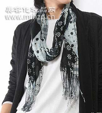 男士长围巾系法图解,最新服装图片-围益美商城
