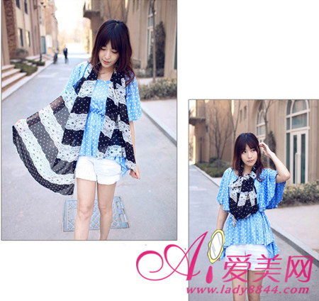 丝巾 烂漫春日的一抹绚丽色彩,最新服装图片-围益美商城
