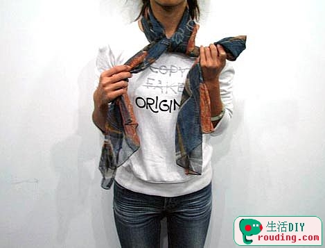 丝巾的系法,最新服装图片-围益美商城