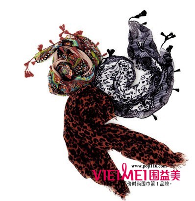 五一将至 丝巾带给你最美视觉感受 初夏变变变,最新服装图片-围益美商城