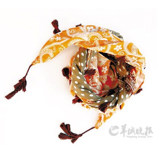 丝巾妙用之保持发型,最新服装图片-围益美商城