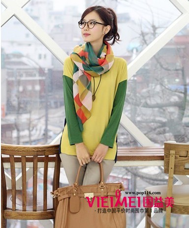 2012春夏丝巾搭配 围益美小编亲身示范 展现女人风味,最新服装图片-围益美商城