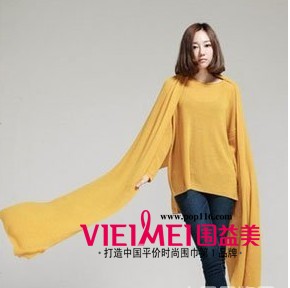 完美气质女神 长围巾搭出气质淑女,最新服装图片-围益美商城