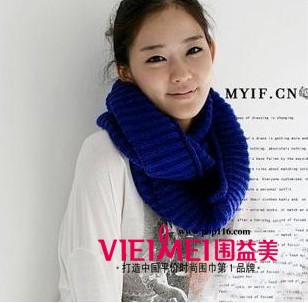 2012最新韩版套头围脖的戴法有哪些,最新服装图片-围益美商城