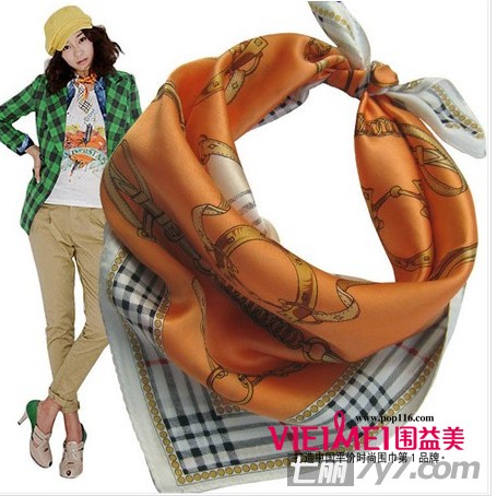 5月，让丝巾绽放你的色彩,最新服装图片-围益美商城