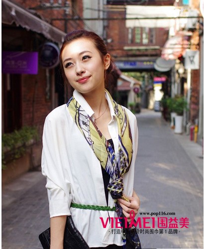 正确的丝巾洗涤方法，能延长丝巾使用寿命,最新服装图片-围益美商城