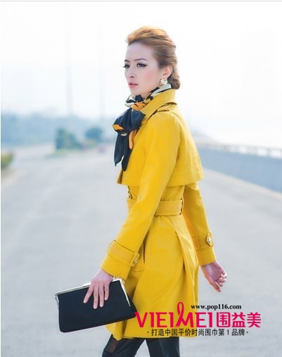 围巾新时尚 巧用围巾新搭法,最新服装图片-围益美商城