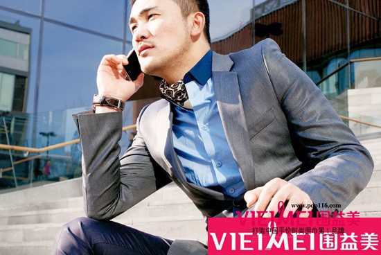 围益美男士丝巾 让男人更英俊潇洒,最新服装图片-围益美商城