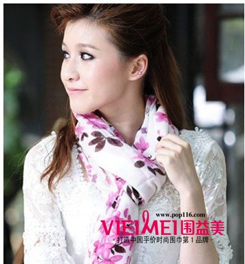 围益美丝巾  丝丝柔情暖意,最新服装图片-围益美商城