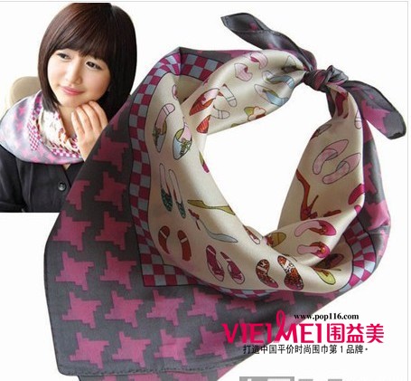 2012新丝巾搭配 丝巾玩转新时尚,最新服装图片-围益美商城