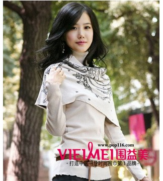 围益美围巾与春天约会,最新服装图片-围益美商城