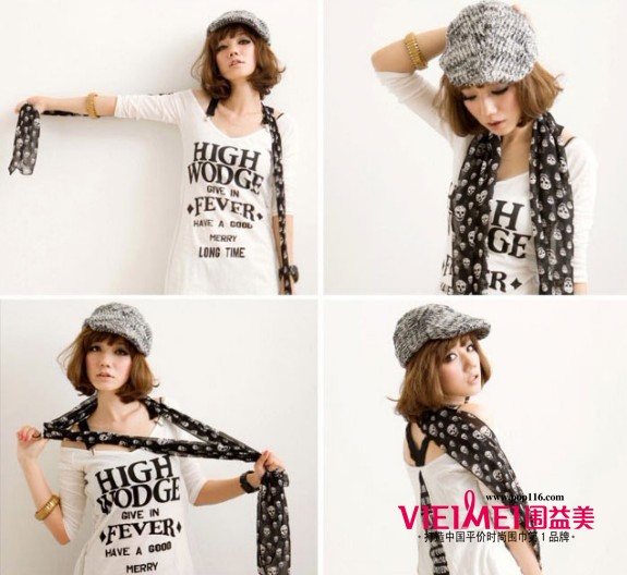 小小丝巾 装扮您夏天的美丽,最新服装图片-围益美商城