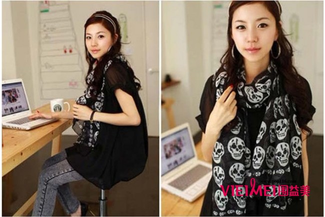 围巾主流之美 亮瞎你的眼,最新服装图片-围益美商城