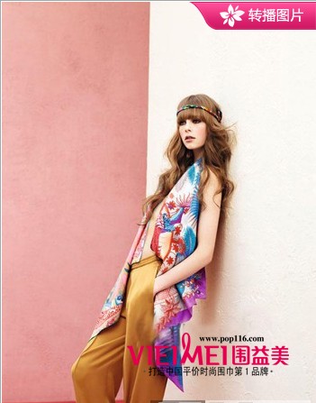 丝巾就是“知心爱人”，只要你用得上她，她会竭尽所能。,最新服装图片-围益美商城