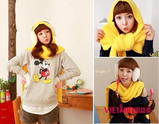 可爱妹妹萌翻啦 这一切都是围脖的功劳,最新服装图片-围益美商城