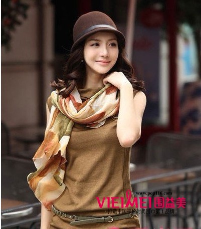围益美小编推荐几款丝巾靓丽装扮 搭配美丽人生秀,最新服装图片-围益美商城