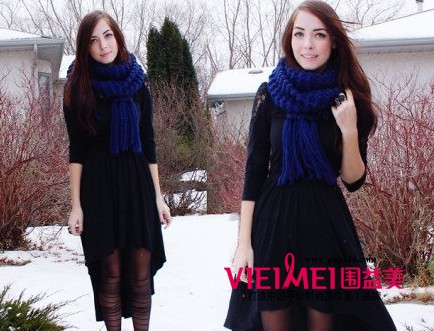 为衣装增添浪漫气息的的完美时尚不同风格围巾搭配,最新服装图片-围益美商城