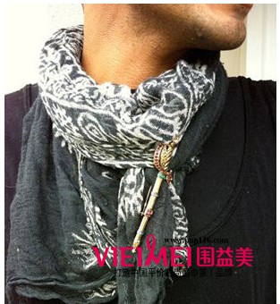 围益美男士围巾        打造时尚有型夏天,最新服装图片-围益美商城