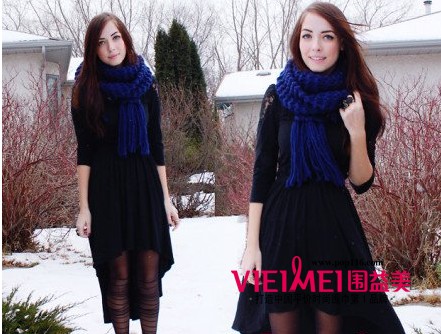 很适合甜美的轻熟女时尚围巾,最新服装图片-围益美商城