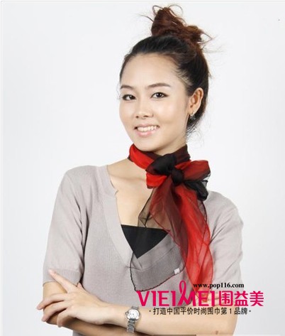 韩式女生围巾搭配不失长流,最新服装图片-围益美商城