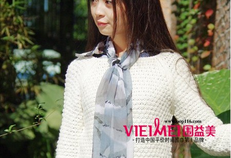 百变丝巾 帮你打造完美气质女人,最新服装图片-围益美商城