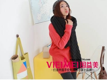 小围巾搭配出意想不到的效果,最新服装图片-围益美商城