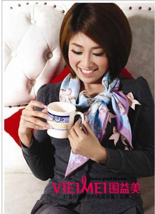 丝巾的系法女人的必修课程,最新服装图片-围益美商城