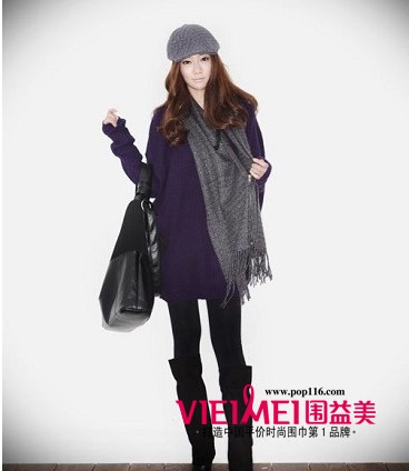 围益美围巾缠绕出我的美丽风情,最新服装图片-围益美商城