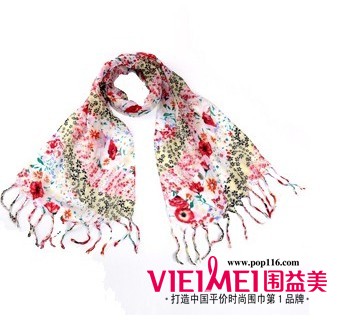 小丝巾很简单 围益美告诉你在不同场合的新系法,最新服装图片-围益美商城