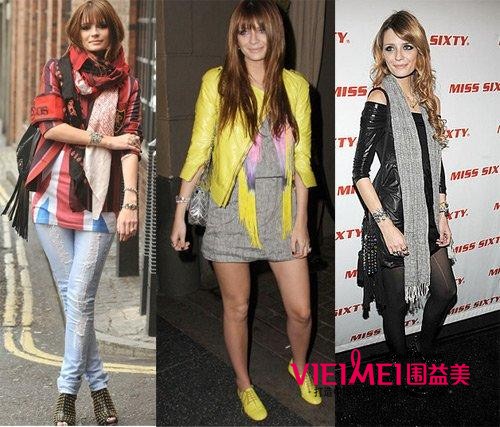 2012夏人围巾明星搭配法,最新服装图片-围益美商城