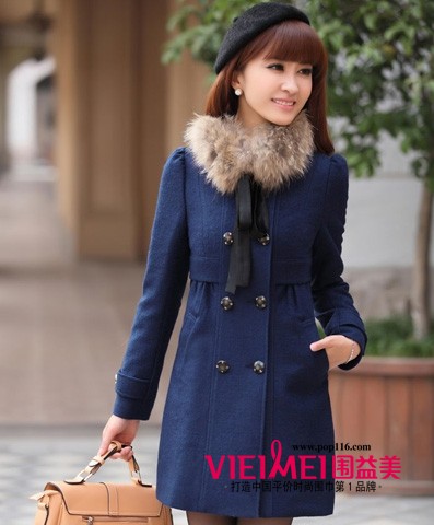 呢大衣完美搭配 优雅中不失俏皮可爱 嘻嘻嘻 女生看好咯！,最新服装图片-围益美商城