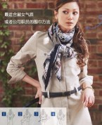 围益美教你如何淑女围巾系法，让你变得百变气质搭配